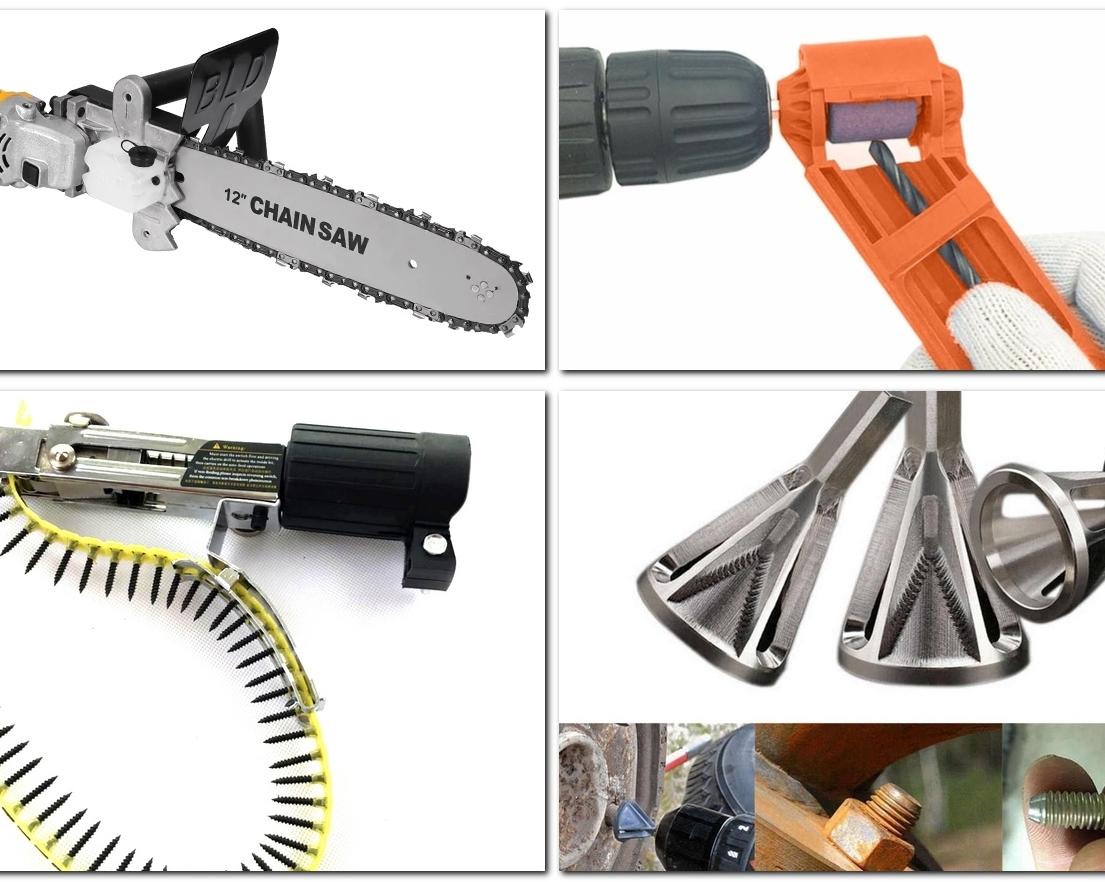Топ 10 насадок для электроинструмента с AliExpress (цепная пила, фасочник, резак, помпа и другие)