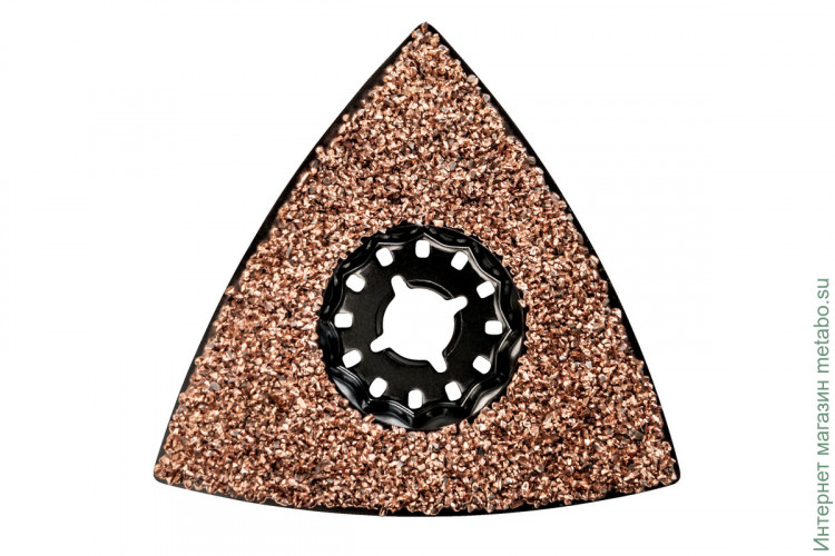Трегольная шлифовальная пластина , швы/шпаклевка, НМ, Metabo 78 ММ (626963000)