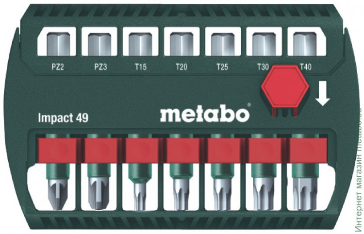 Набор бит Metabo Impact 49 (628850000)