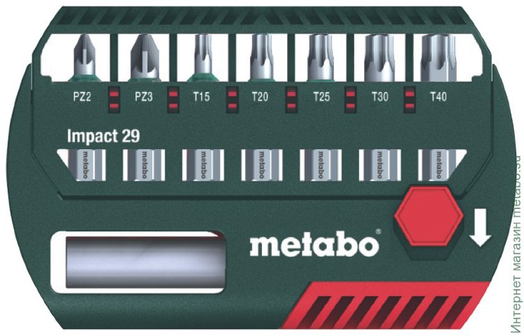 Набор бит Metabo Impact 29 (628849000)