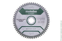 Пильное полотно «Metabo MULTI CUT — CLASSIC», 254X30 Z60 FZ/TZ 5°NEG /B (628666000)