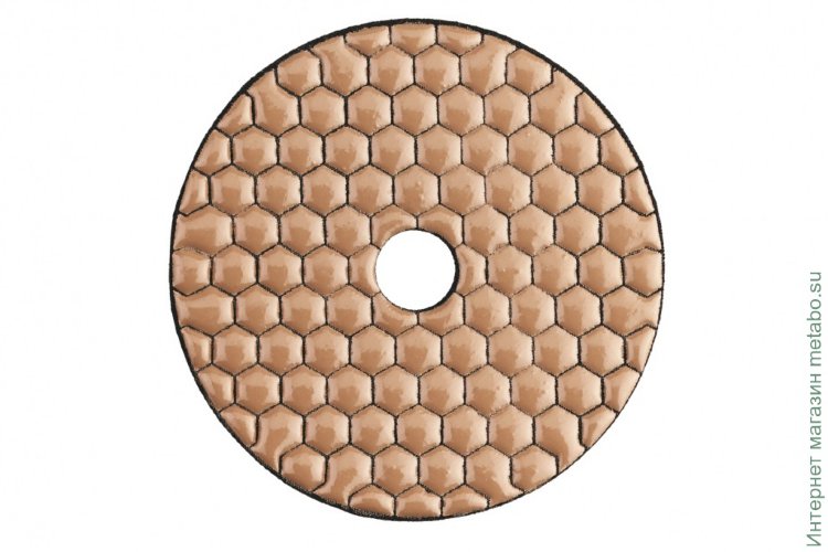 Амазные полировальные круги на липучке, сухие Metabo 100 мм, зернистость К 100, 5 шт. (626131000) 626131000