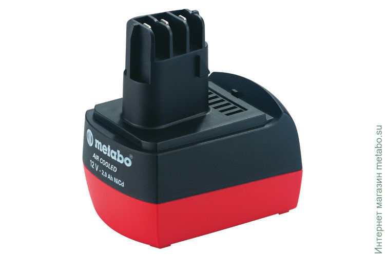Аккумулятор Metabo 12 В, 2,0 Aч, NiCd, "AIR COOLED" (625474000)