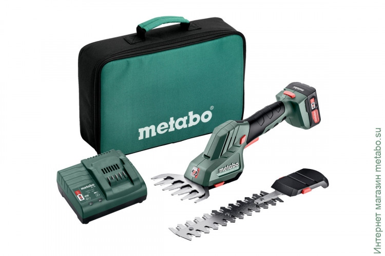 Аккумуляторные газонные ножницы-кусторез для травы и кустов Metabo POWERMAXX SGS 12 Q (601608500)