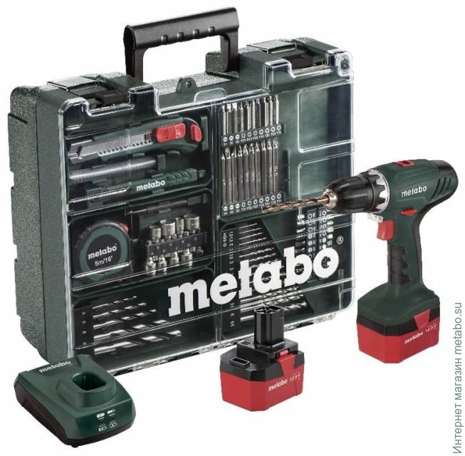 Аккумуляторный винтоверт Metabo BS 12 NiCd Set, (602194880)